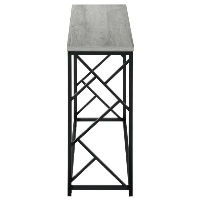 Monarch Accent table - 44"l / / black metal hall console -