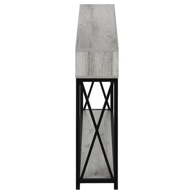 Monarch Accent table - 48"l / / black metal hall console -