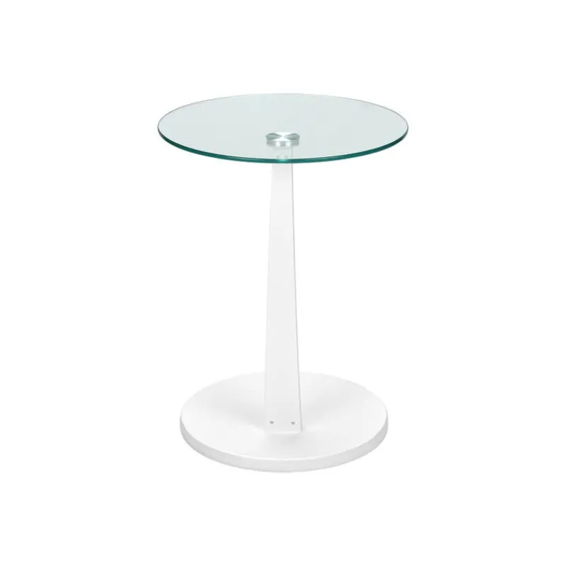 Monarch Accent table - bentwood with tempered glass -