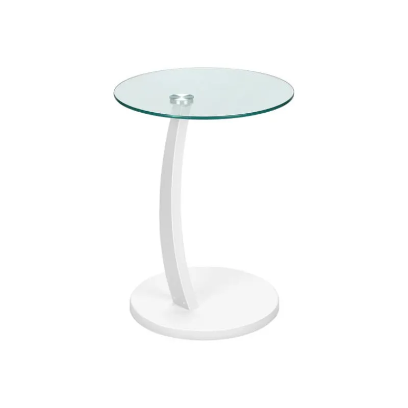 Monarch Accent table - bentwood with tempered glass -