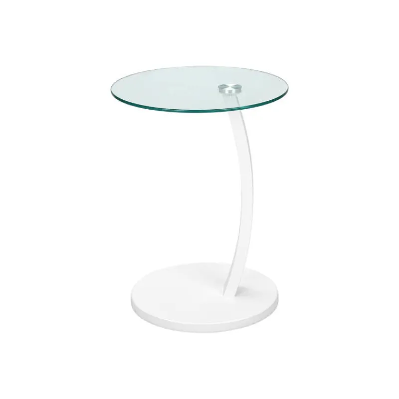 Monarch Accent table - bentwood with tempered glass -