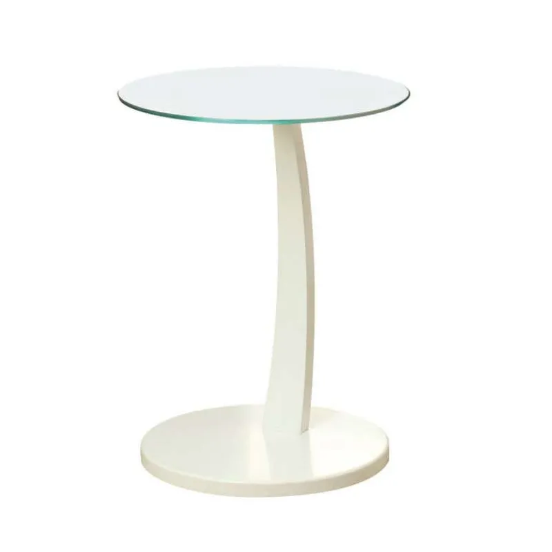 Monarch Accent table - bentwood with tempered glass -