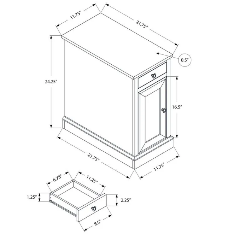 Monarch Accent table 24"h -