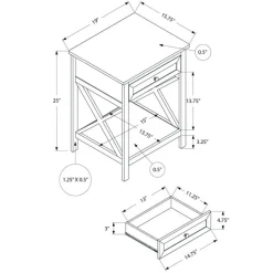 Monarch Accent table 25"h -