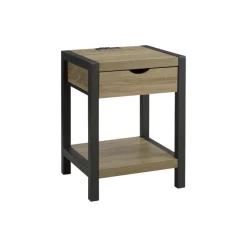 Monarch Accent Table with Storage, Power Outlet, and USB Ports -