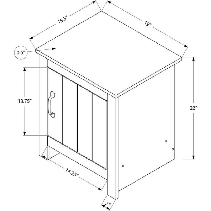Monarch Accent Table with Storage -