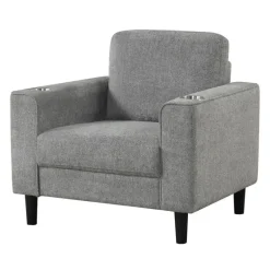 Armchair with Cup Holders