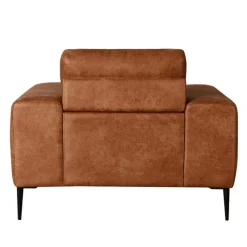 Armchair with Deep Seat and Square Armrests