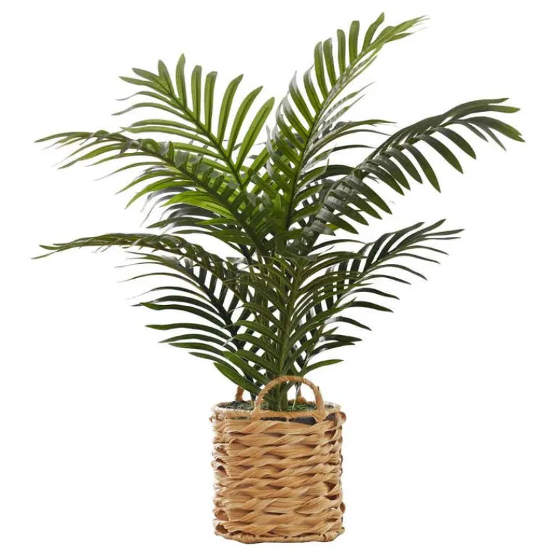 Monarch Artificial plant - 24"h / indoor palm / 8" woven basket