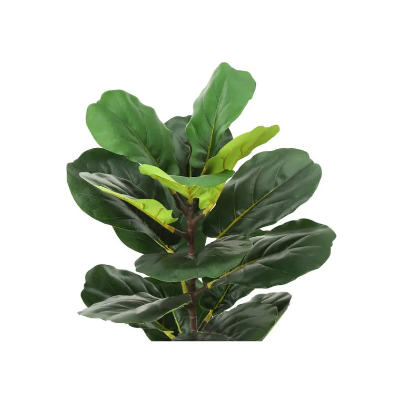 Monarch Artificial plant - 28"h / indoor fiddle / 8" woven basket