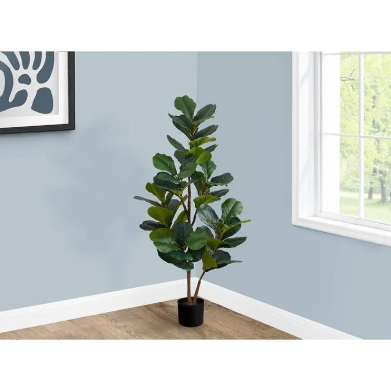 Monarch Artificial plant - 49"h / indoor fiddle tree in a 5" pot