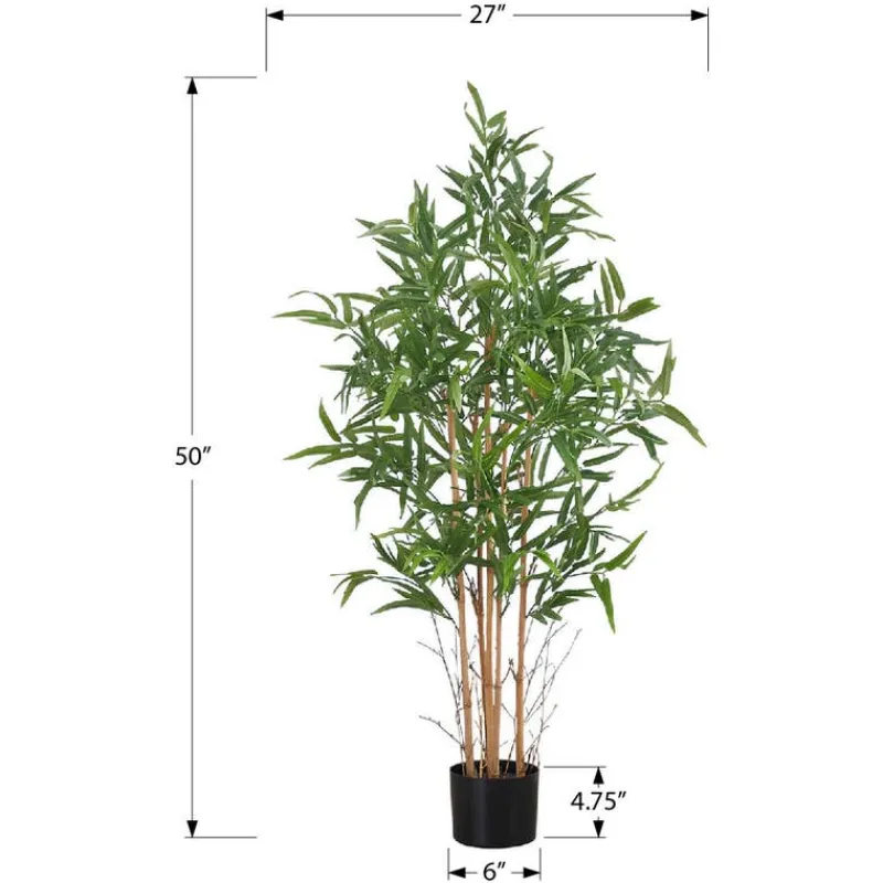 Monarch Artificial plant - 50"h / indoor bamboo tree in a 5" pot