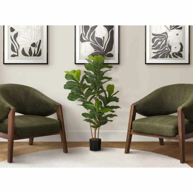 Monarch Artificial plant - 41"h / indoor fiddle tree in a 5" pot