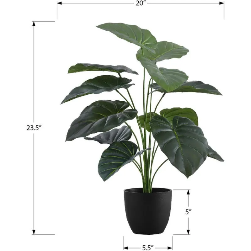 Monarch Artificial plant - 24"h / indoor alocasia in a 5" pot