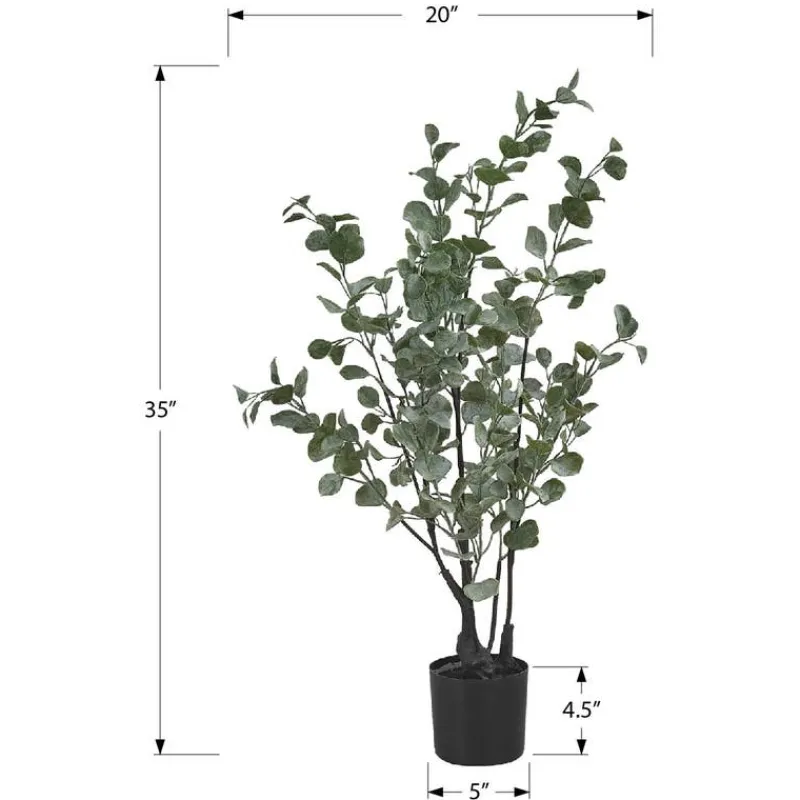 Monarch Artificial plant - 35"h / indoor eucalyptus in a 5" pot