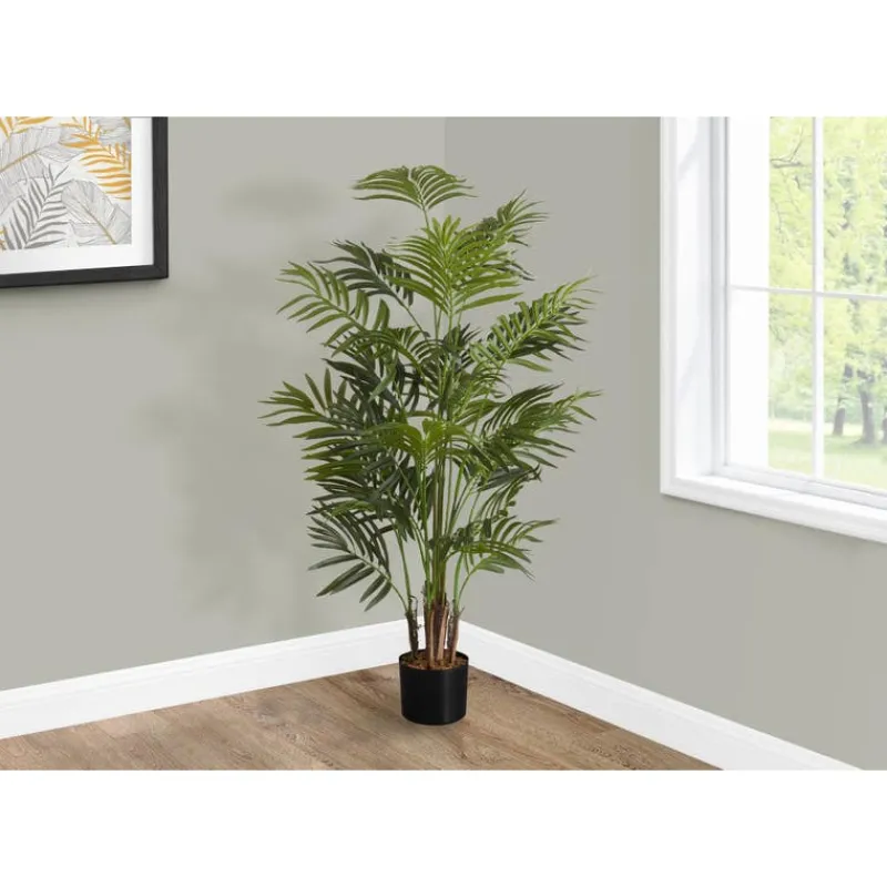 Monarch Artificial plant - 47"h / indoor areca palm tree/ 5" pot