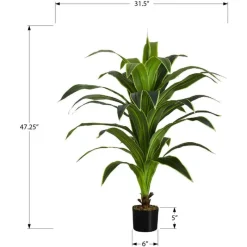 Monarch Artificial plant - 47"h / indoor dracaena in a 5" pot