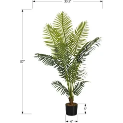 Monarch Artificial plant - 57"h / indoor palm tree in a 5" pot