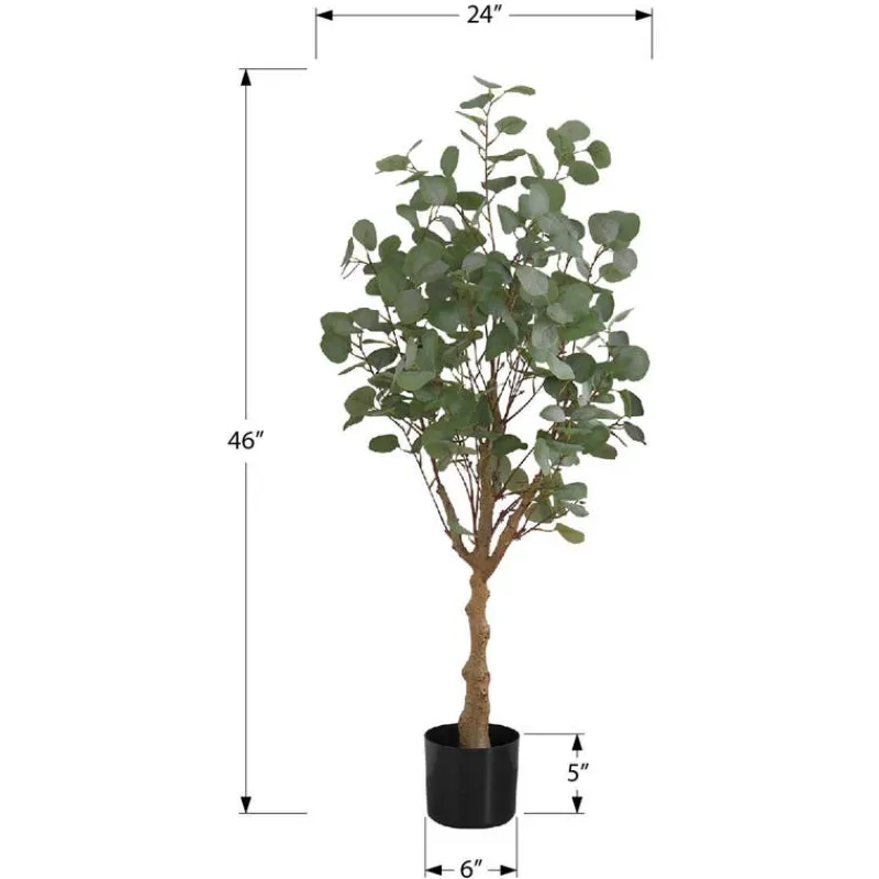 Monarch Artificial plant - 46"h / indoor eucalyptus tree/ 5" pot