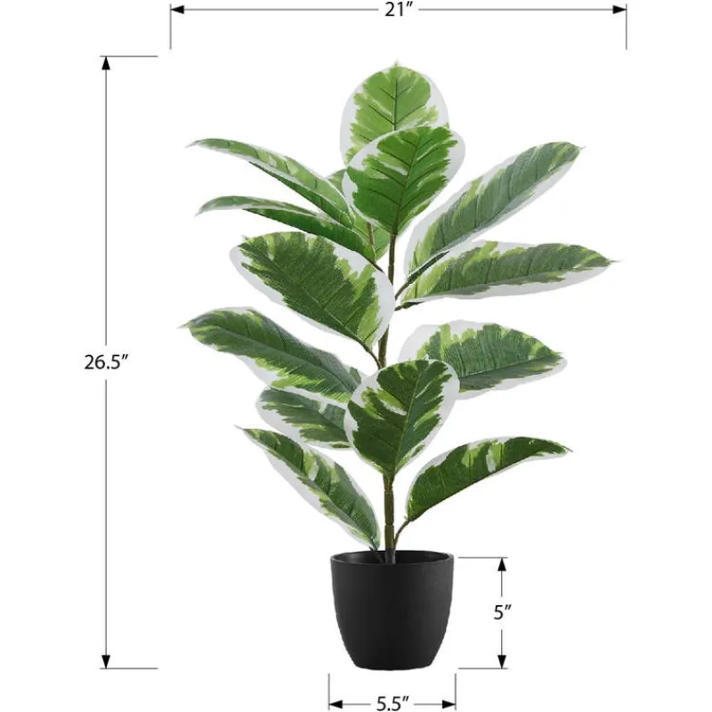 Monarch Artificial plant - 27"h / indoor rubber in a 5" pot