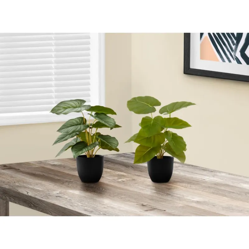 Monarch Artificial plant - 2pcs / 13"h epipremnum / 4" pot