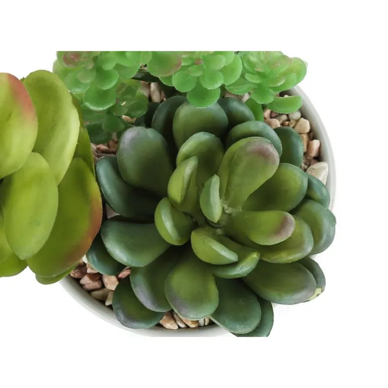 Monarch Artificial plant - 2pcs / 7"h succulent in 3" ceramic pot