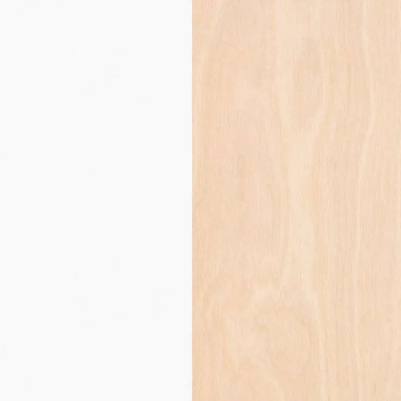 Nexera Atypik Bookcase, White And Plywood -