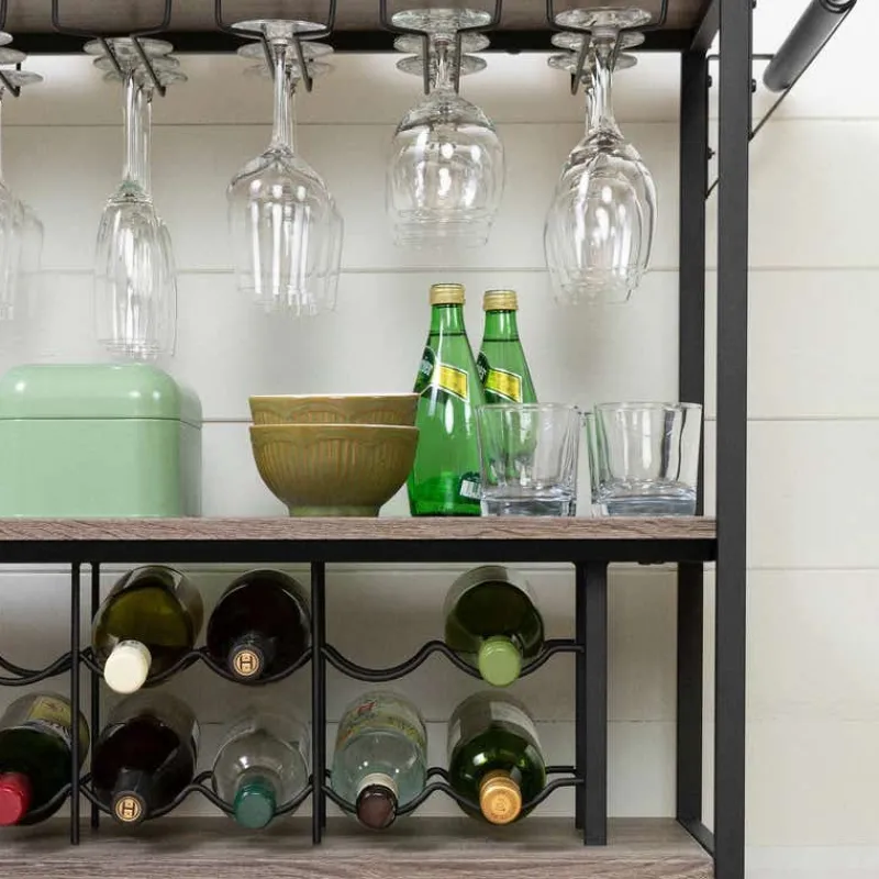 Meubles South Shore Bar Cart With Bottle Storage - South Shore
