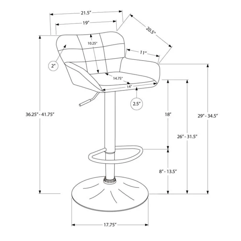 Monarch Bar Stools (Set of 2)