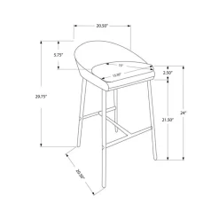 Monarch Barstool - 2pcs / fabric / chrome / counter height