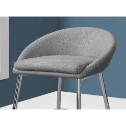 Monarch Barstool - 2pcs / fabric / chrome / counter height
