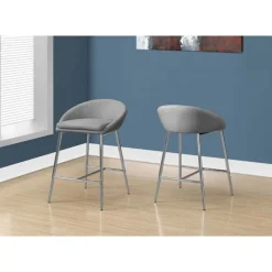 Monarch Barstool - 2pcs / fabric / chrome / counter height