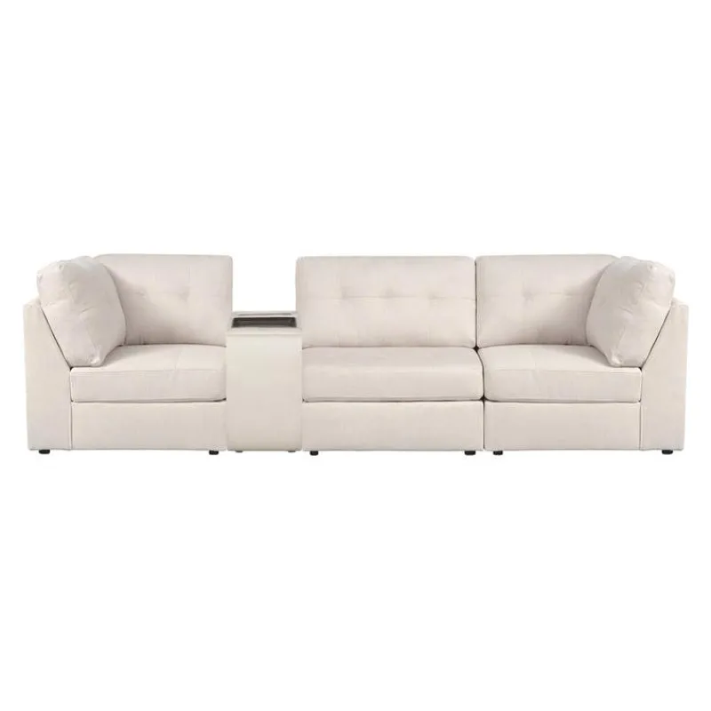 Modular Sofa with Console - 4 pcs