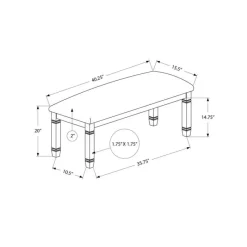 Monarch Bench 41" -