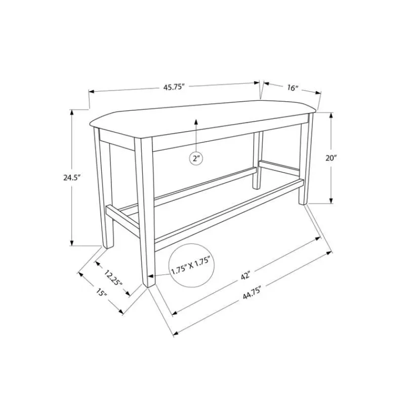 Monarch Bench 46" -