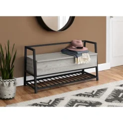 Monarch Bench - shoe rack / flip top storage - 42