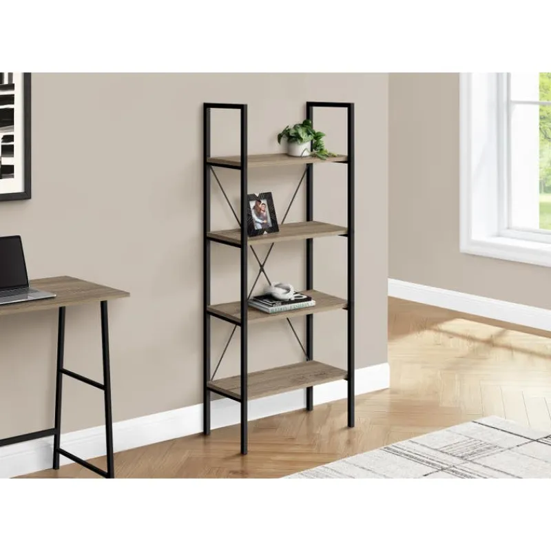 Monarch Bookcase - 48"h / / black metal -