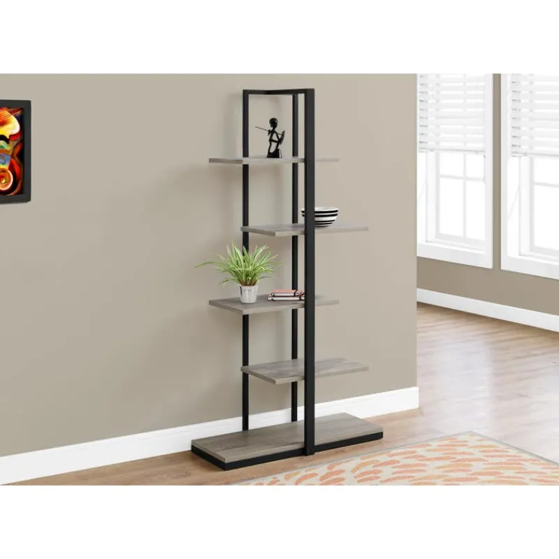 Monarch Bookcase - 60"h / / black metal -
