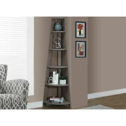 Monarch Bookcase - 72"h / corner accent etagere -