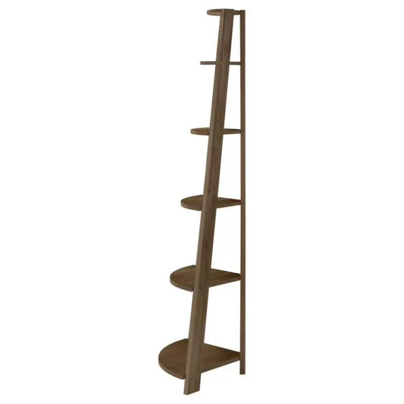 Monarch Bookcase - 72""h / dark corner accent etagere -