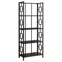 Monarch Bookcase - 62"h / / black metal etagere -