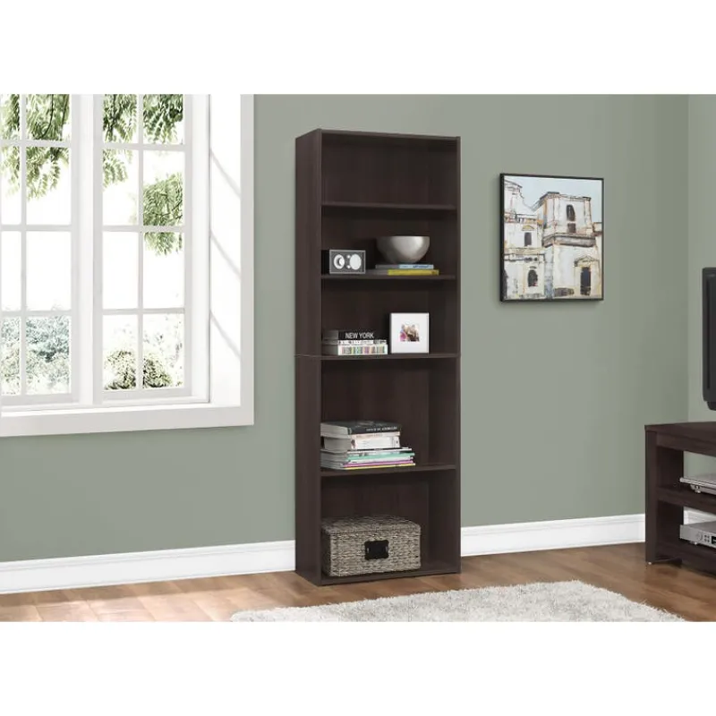 Monarch Bookcase - 72"h / with 5 shelves -
