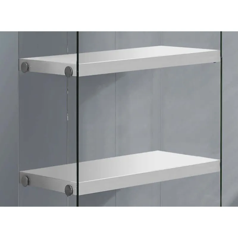 Monarch Bookcase - 60"h / glossy with tempered glass -