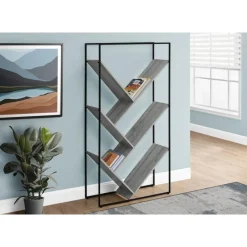 Monarch Bookcase - 60"h / / black metal -