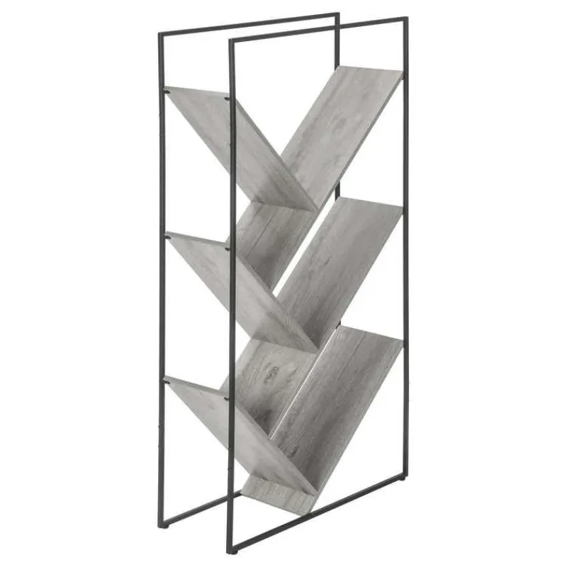 Monarch Bookcase - 60"h / / black metal -