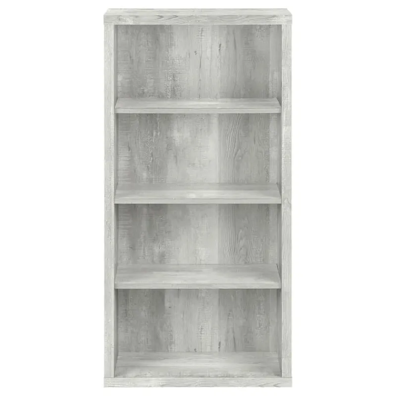 Monarch Bookcase - 48"h / reclaimed wood-look / adj. shelves -