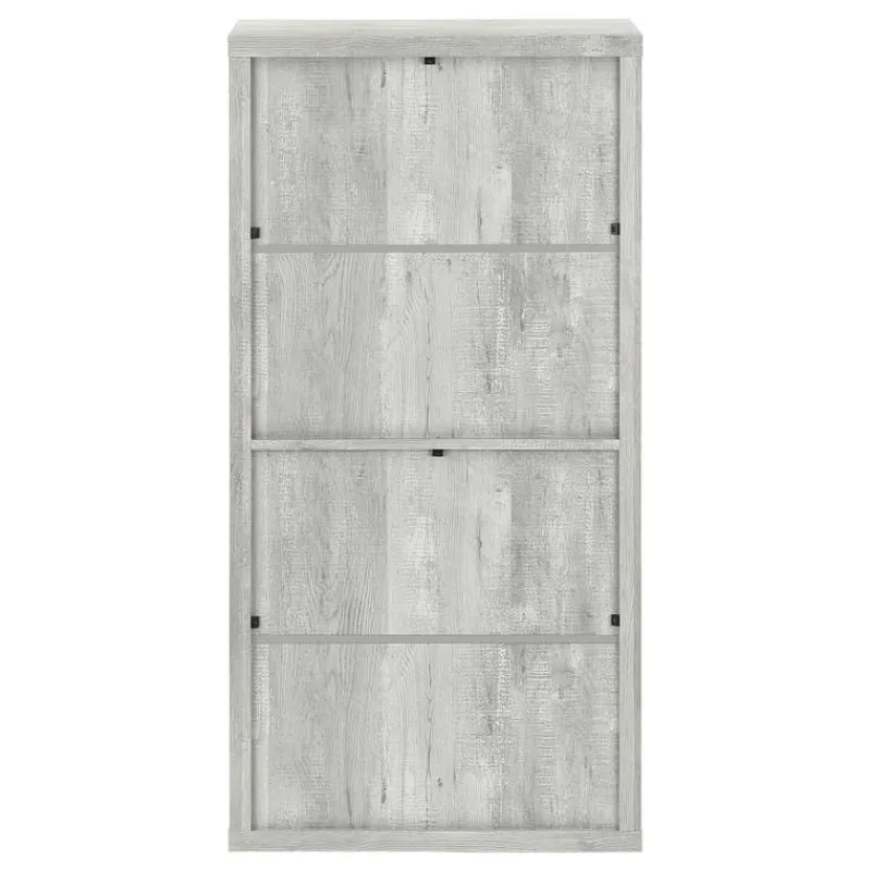 Monarch Bookcase - 48"h / reclaimed wood-look / adj. shelves -