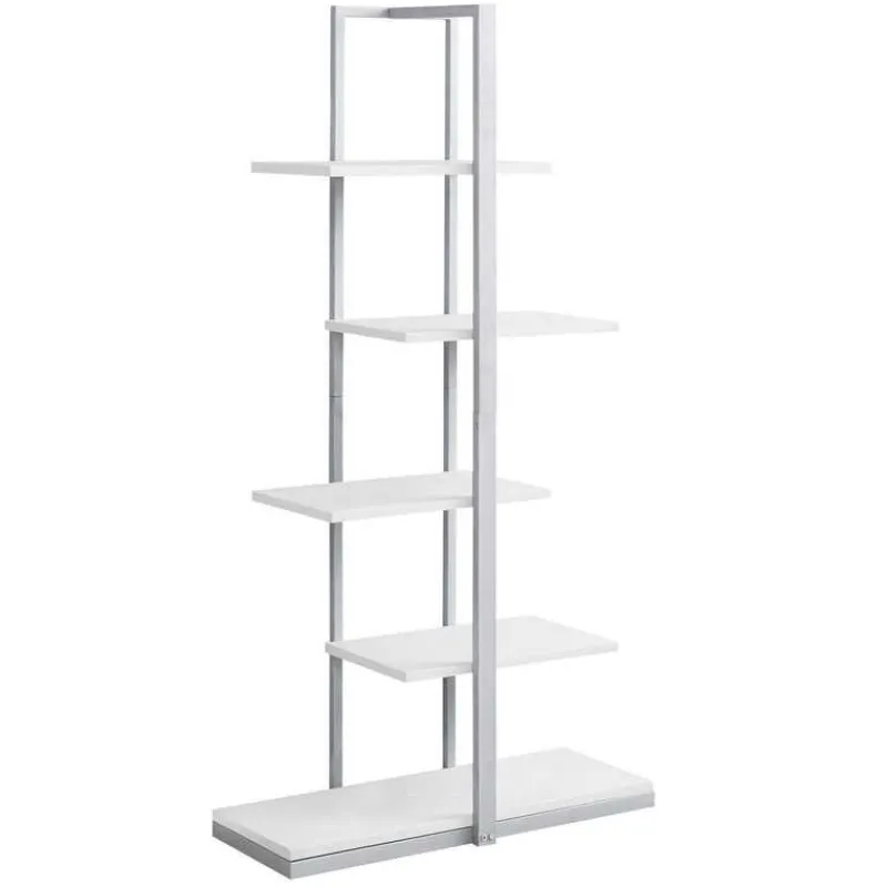 Monarch Bookcase - 60"h / / silver metal -