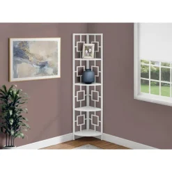 Monarch Bookcase - 62"h / / metal corner etagere -
