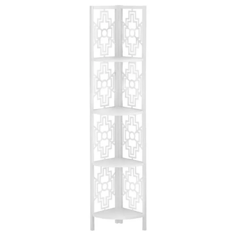 Monarch Bookcase - 62"h / / metal corner etagere -